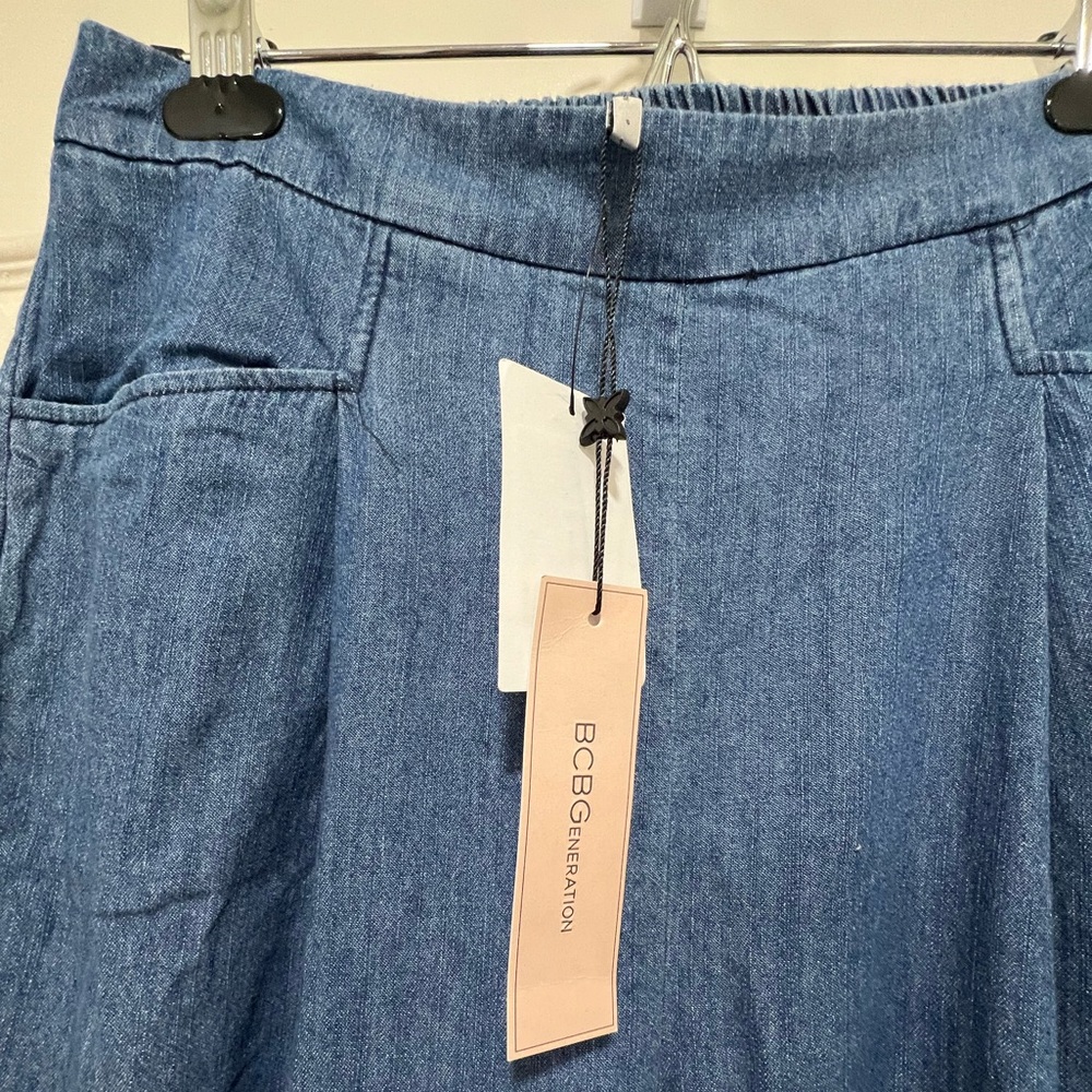 BCBGeneration Blue Denim Trousers NWT - Picture 6 of 7